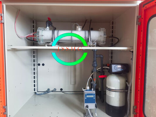 Large scale sodium hypochlorite generator for drinking water disinfection